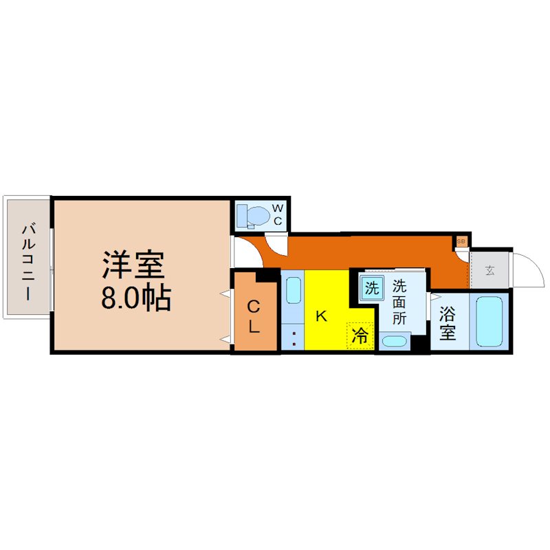 クレール新守山 間取図
