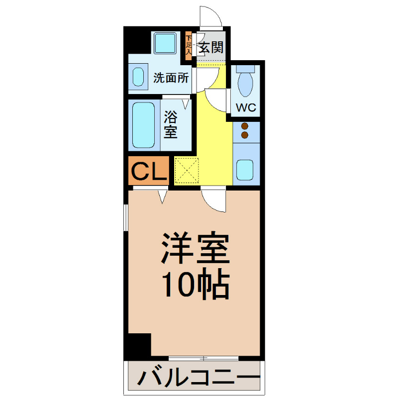 グレーシア名駅南 間取り　オートロック　全室南向き　家具家電ご用意できます