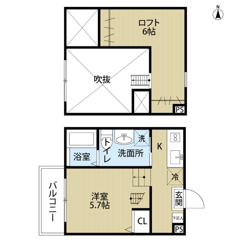 ドミトリー高道 間取図