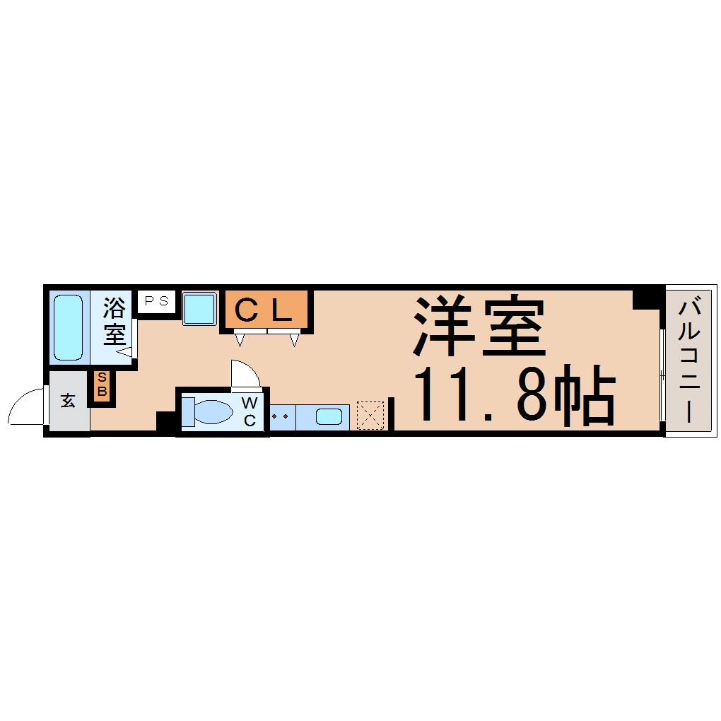 オークワン 洋室11.8帖　エアコン付