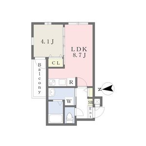 ＭＯＶＥ山王ＷＥＳＴ 間取図　1LDK