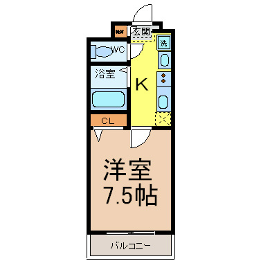 ＢＡＳＩＣ2000（ベーシック2000） 洋室7.5帖　光バイバー対応　家具家電ご用意できます　