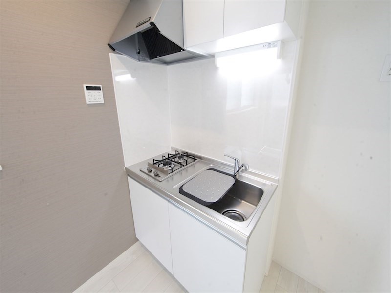 （仮称）天白区野並一丁目新築アパート システムキッチン（ガス2口コンロ付）　同仕様写真
