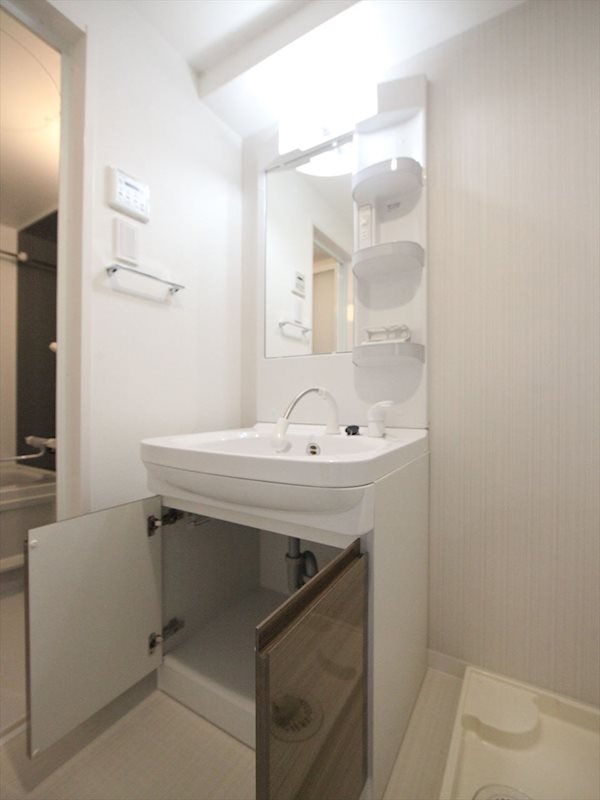 S-RESIDENCE名駅南 脱衣所　独立洗面台（シャンプードレッサー付）収納スペース有　同仕様写真