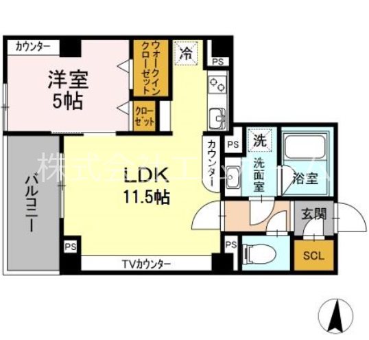 淳彩庵 間取図　1フロア2部屋