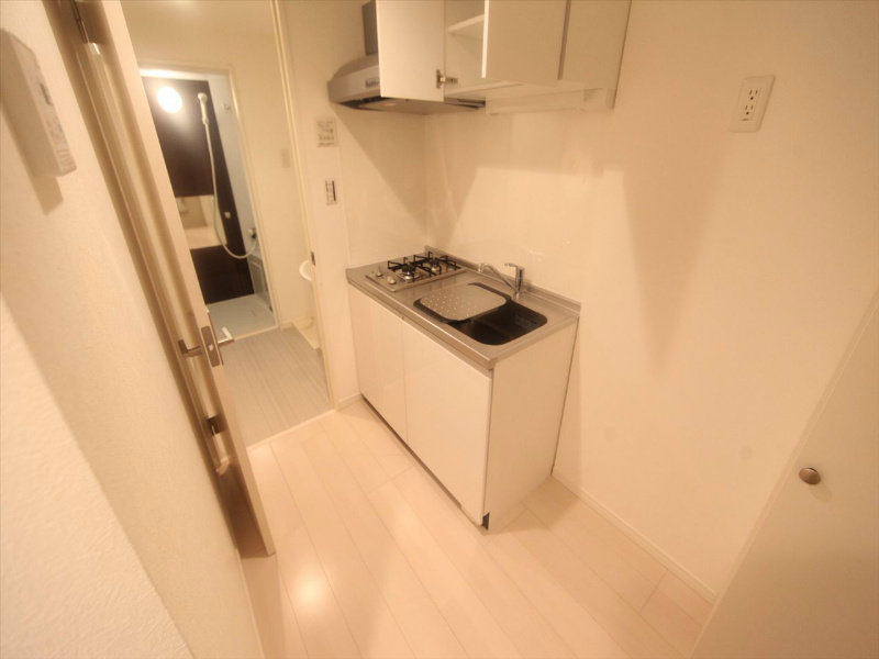 プランドール東海通 システムキッチン（ガス2口）冷蔵庫・レンジ等ご用意できます