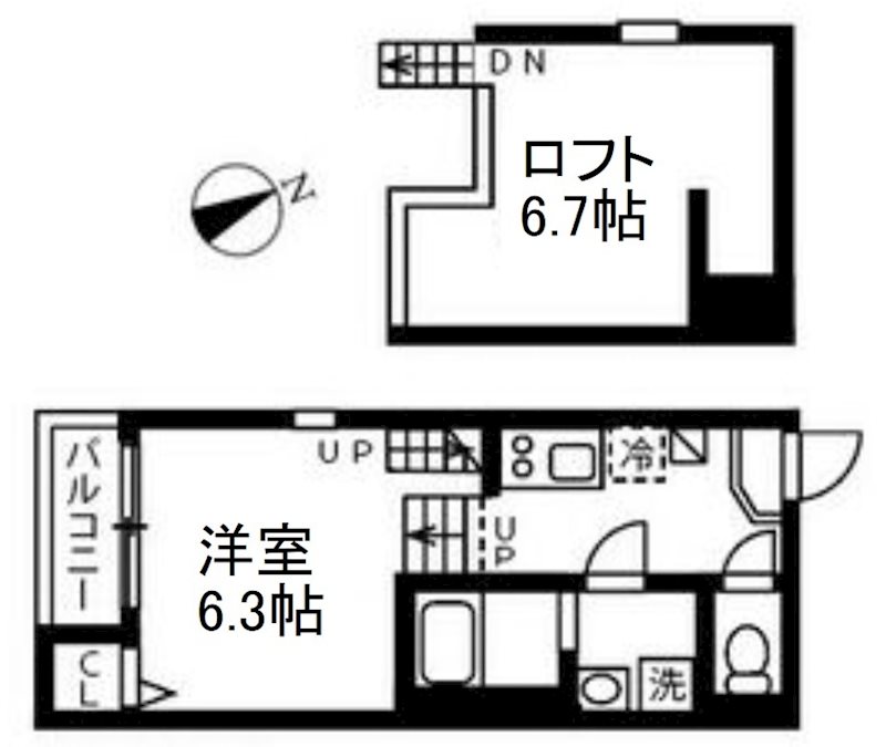 ハーモニーテラス川名町Ⅱ 間取図