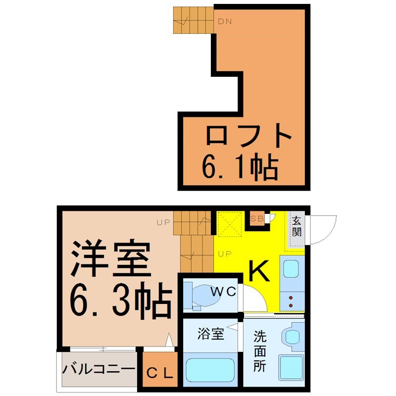 ハーモニーテラス大宝 間取図