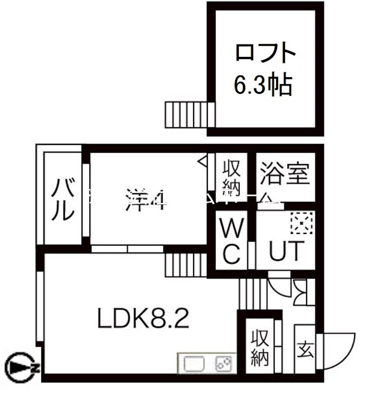 ハーモニーテラス辰巳町 間取図