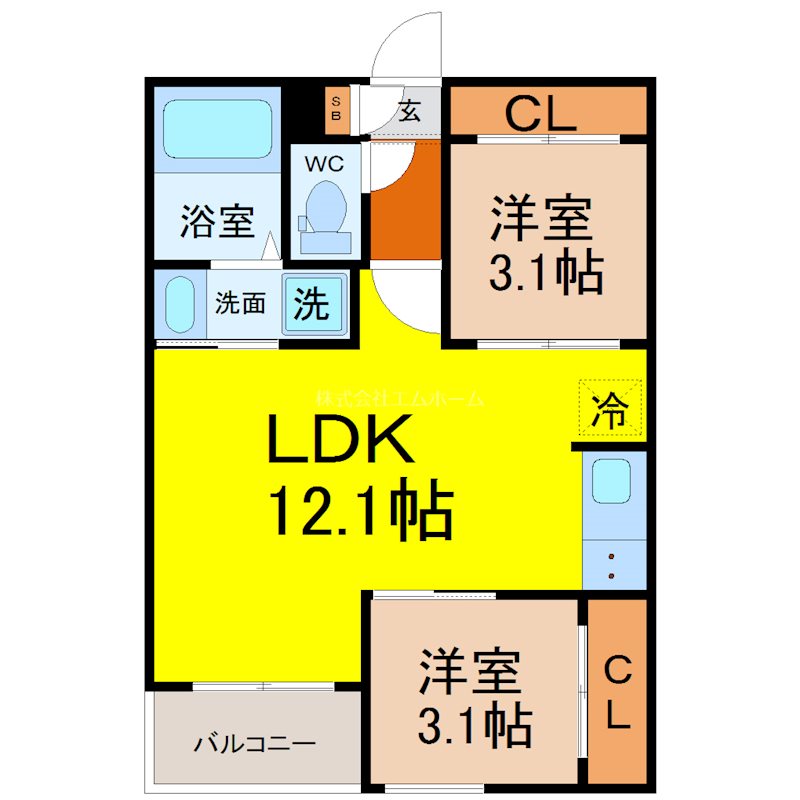 REGALEST 伝馬町 間取図