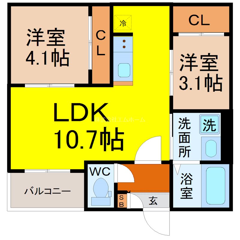 REGALEST 伝馬町 間取図