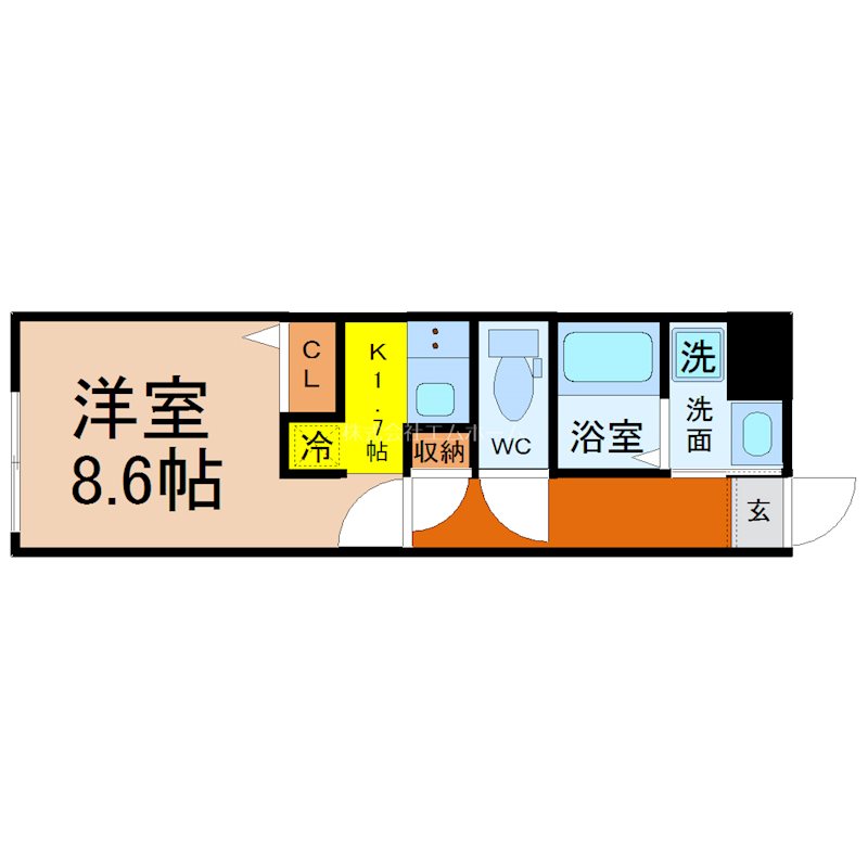 quador今池EAST 間取図