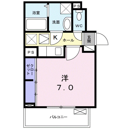 グランディア　矢田 間取り