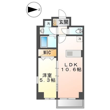 Rio Grande名駅 間取図　ＬＤＫ10.6帖　洋室5.3帖