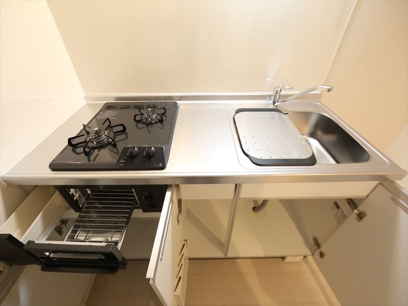 グランディエール システムキッチン（ガス2口コンロ付）同型写真