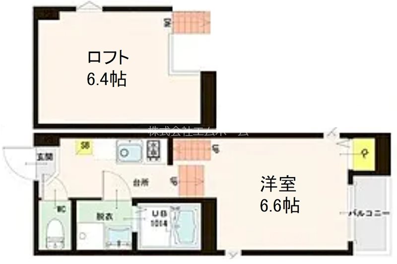 ラウレア平針 間取り　光インターネット無料　家具家電ご用意できます
