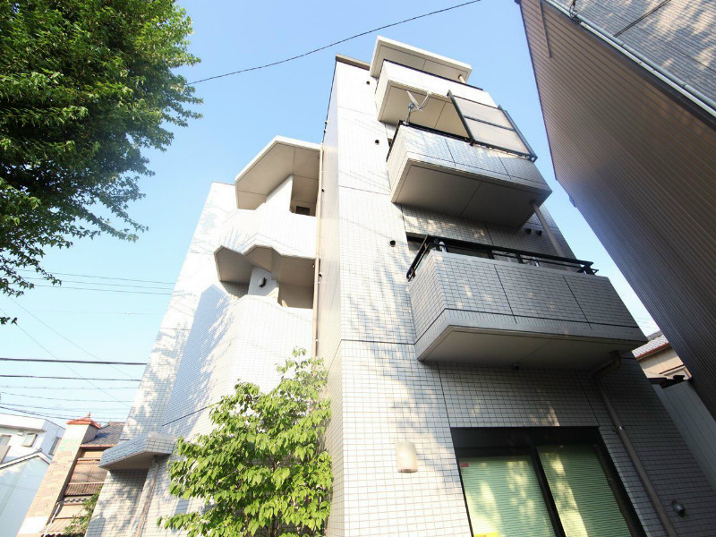 オーキッドビル白鳥 外観　1フロア2部屋（全部屋角部屋）オートロック