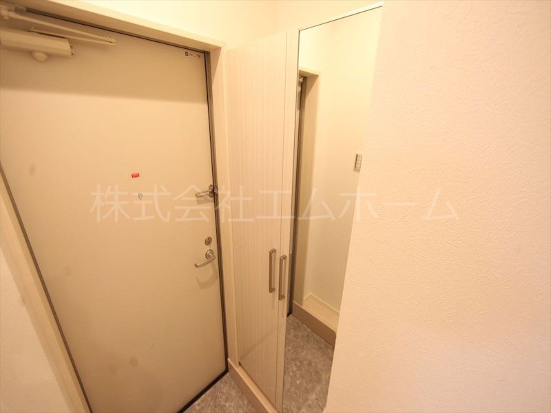 ハーモニーテラス上石川町Ⅲ 玄関シューズボックス　姿見鏡付き（収納充実してます）同型写真