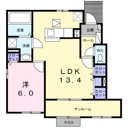 ＨＩＮＯＴＯＲＩ新守山 間取り