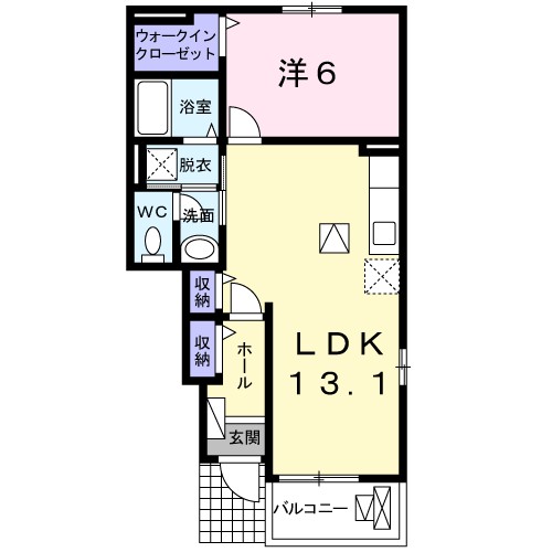 ソレイユ千代田 間取り