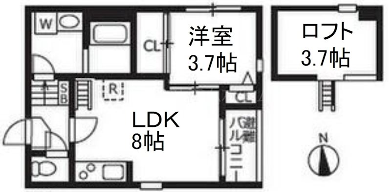 ハーモニーテラス寺崎町 間取図
