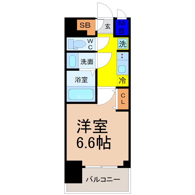 シーズンフラッツ千種 間取図