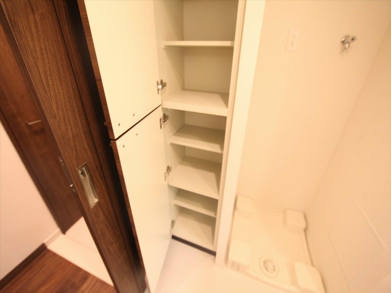 プレサンスロジェ葵 脱衣所　収納棚