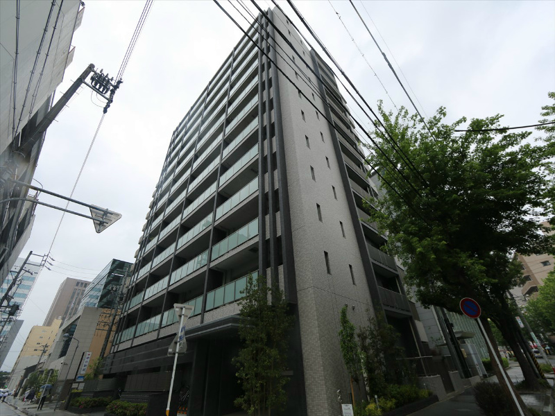 パークナード名古屋駅 外観　分譲マンション　防犯カメラ付　オートロック　宅配ＢＯＸ