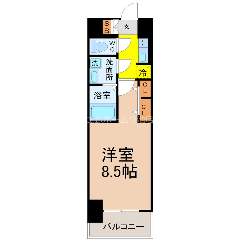 S-RESIDENCE黒川本通一丁目 間取図