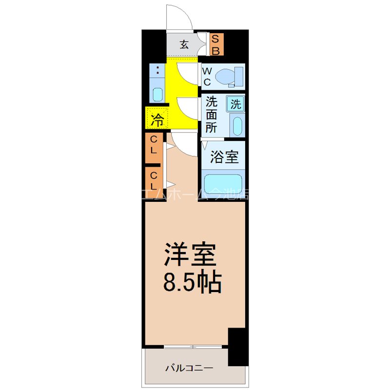 S-RESIDENCE黒川本通一丁目 間取図