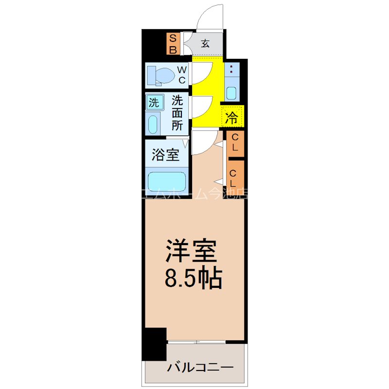 S-RESIDENCE黒川本通一丁目 間取図