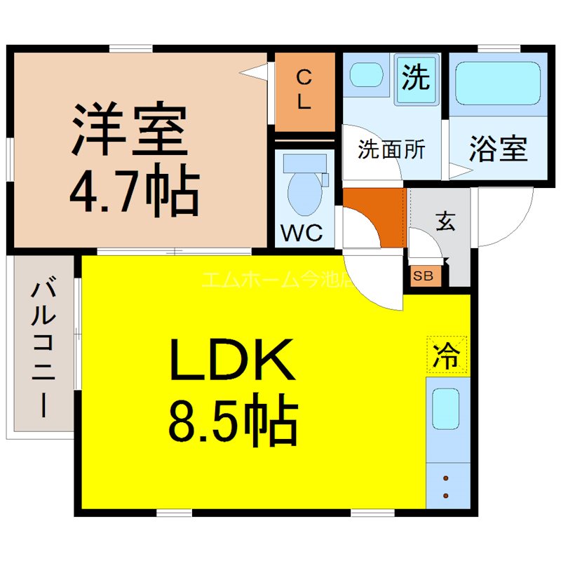 ocean今池 間取図
