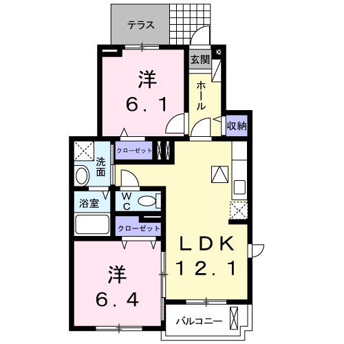 リバーベルＢ 間取り