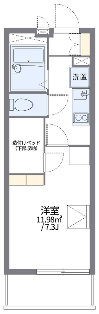 レオパレスｗｉｓｔｅｒｉａ 代表的な間取のため実際の間取とは異なる場合があります