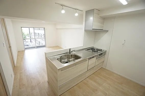 ハイレジデンス上園苑  カウンターキッチン（ガス3口コンログリル付）