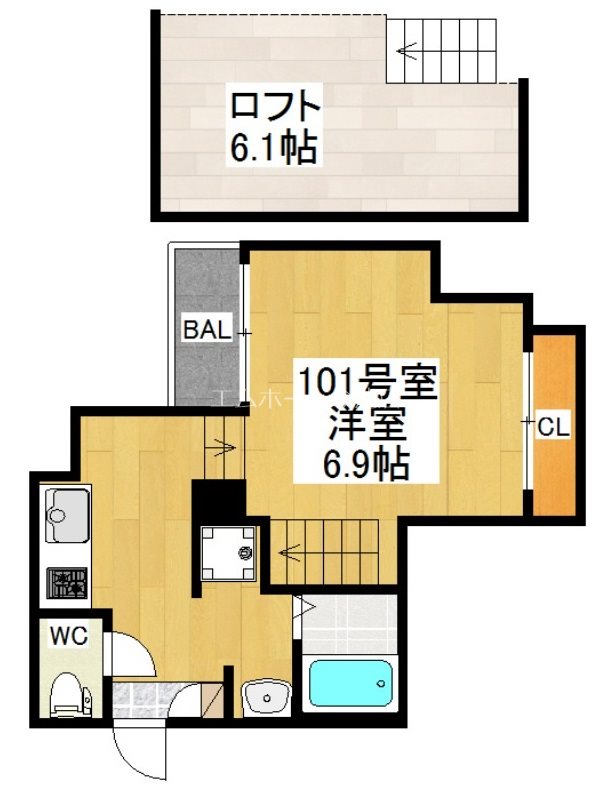 RIZESTルクシア（ライゼスト） 間取図