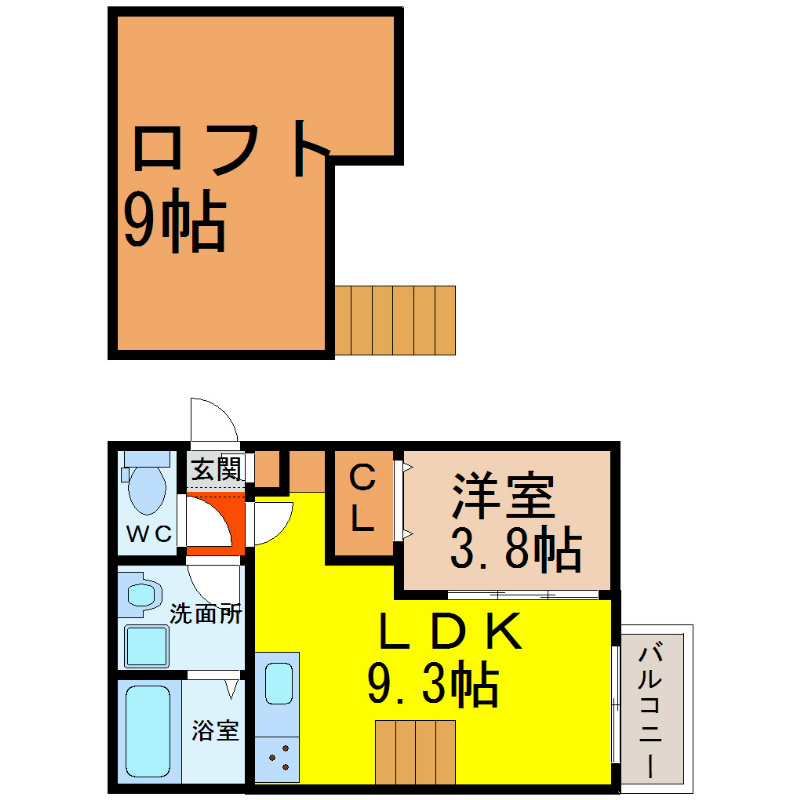 Ｃｒｅｏ栄生六番館（クレオ栄生六番館） 光インターネット無料システムキッチン　家具家電ご用意できます