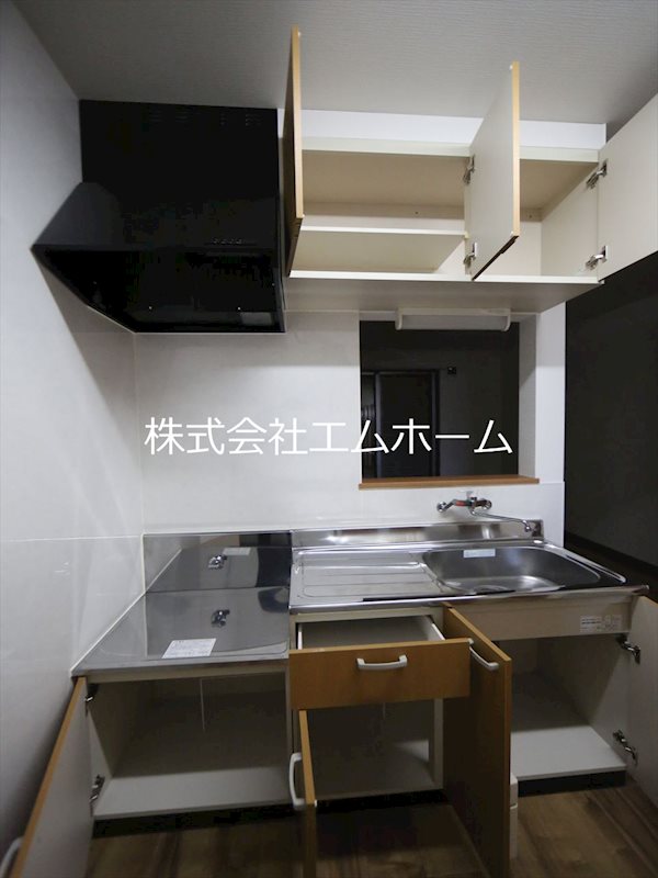 プレミール明和町 キッチン（ガス2口コンログリル設置可）カウンターキッチン