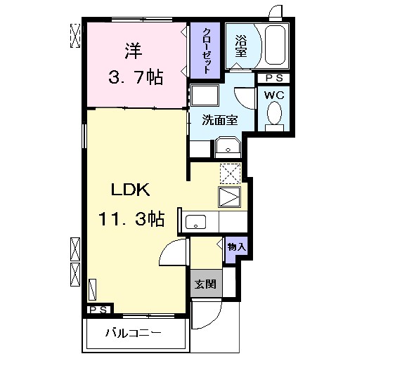 ファンタジア　Ａ 間取り
