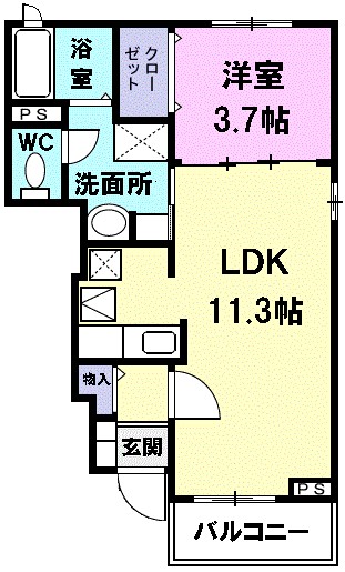 イルソーレ　クアトロ 間取り