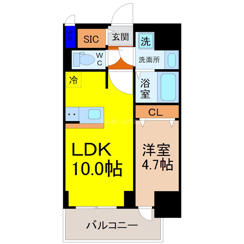 プレサンス広小路通今池 間取図