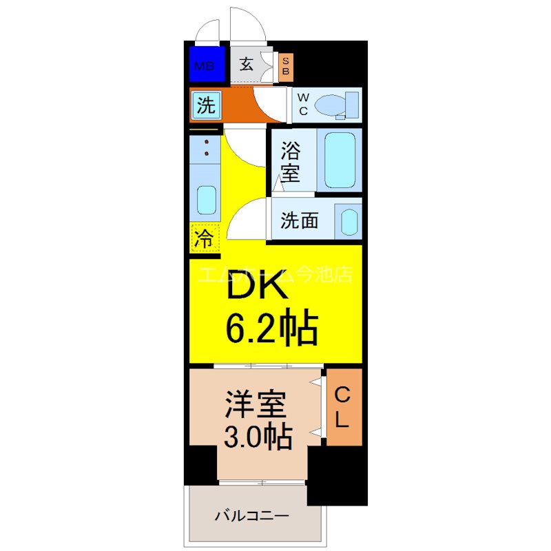 プレサンス広小路通今池 間取図
