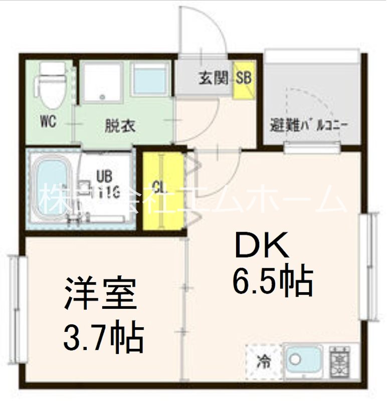 ハーモニーテラス岩戸町 間取図
