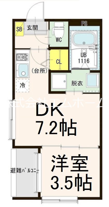 ハーモニーテラス岩戸町 間取図