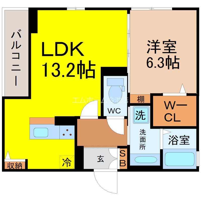 ソレイユ　A 間取図