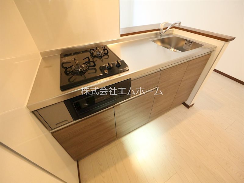 グランフォーレ名古屋 システムキッチン（ガス2口コンログリル付）カウンターキッチン