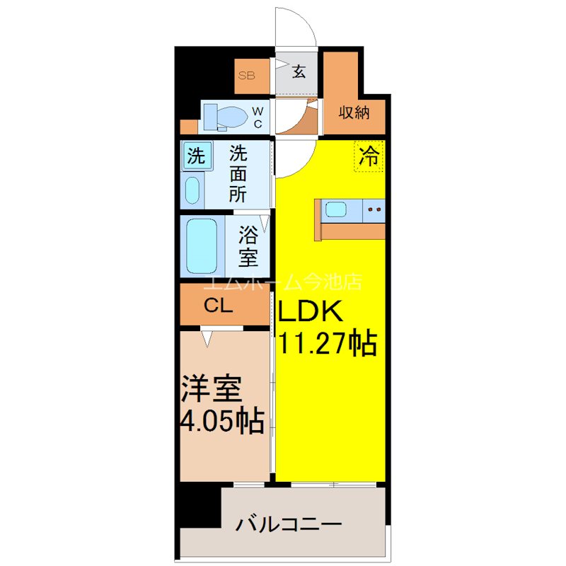 プレイズシード車道スクエア 間取図
