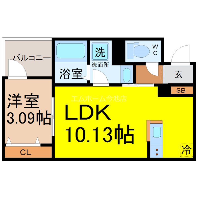 リーブルファイン本城町 間取図
