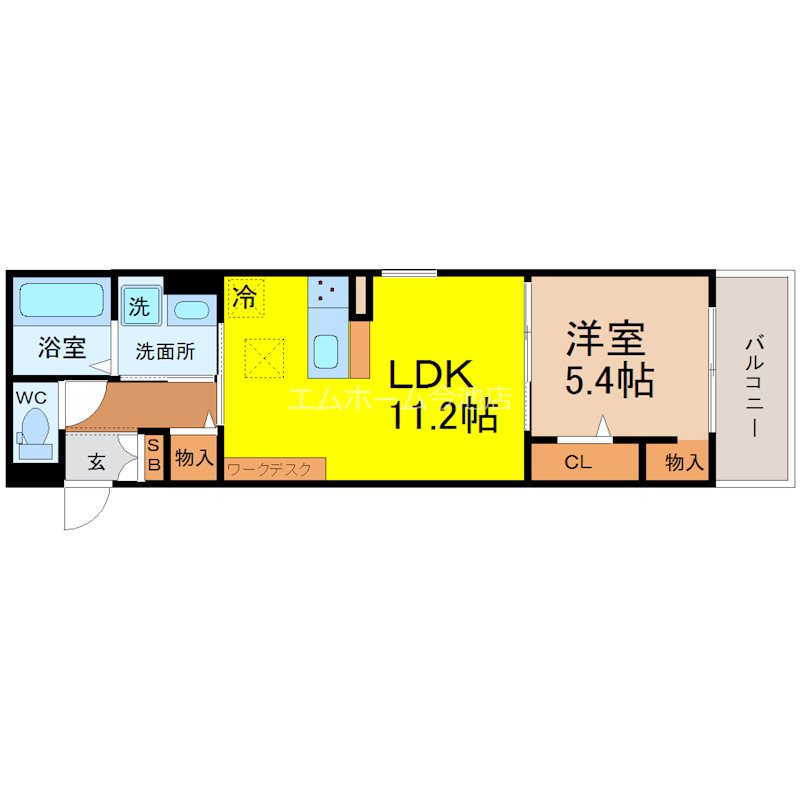 サンベルテ竹越 間取図