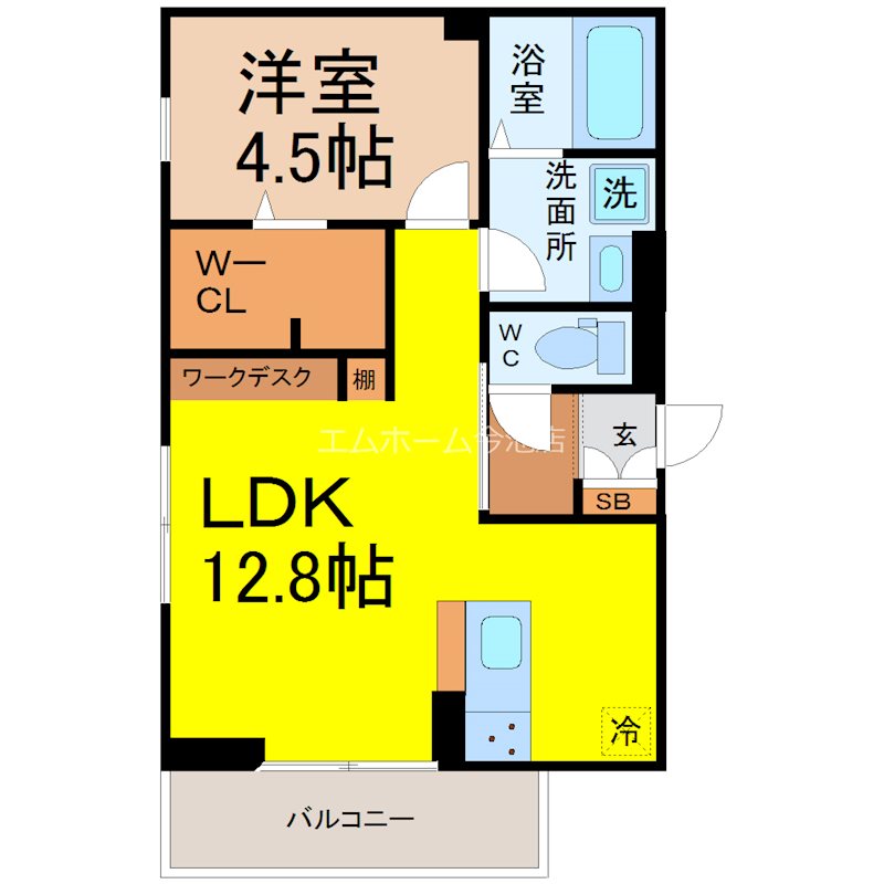 サンベルテ竹越 間取図